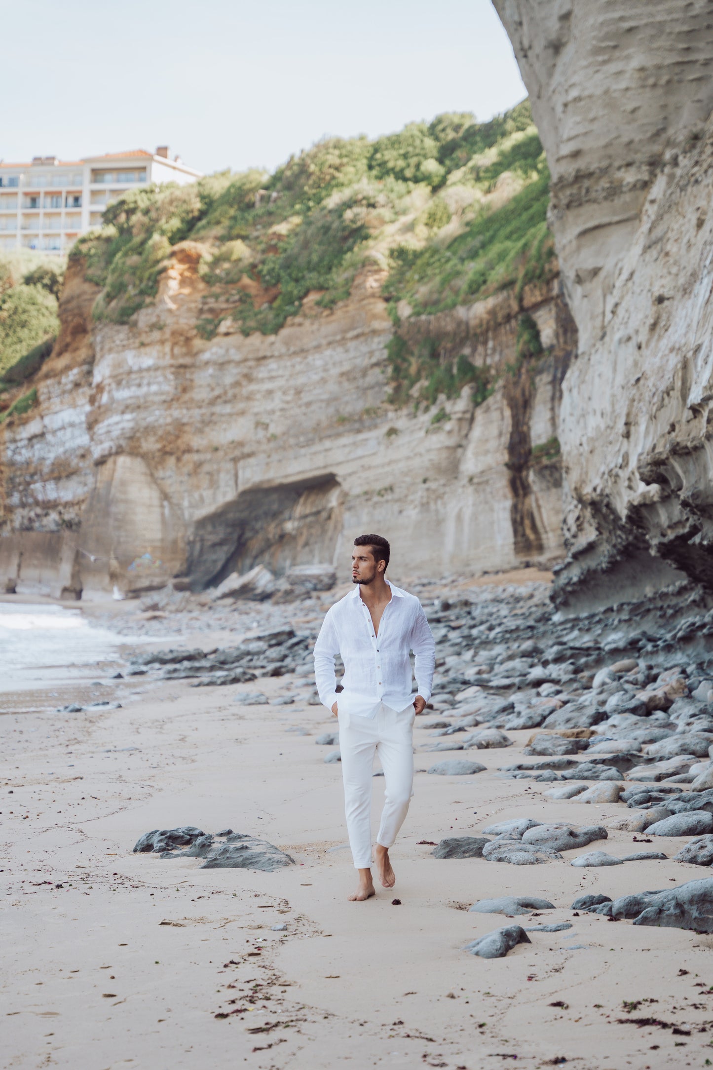 L’intemporelle chemise en lin blanc